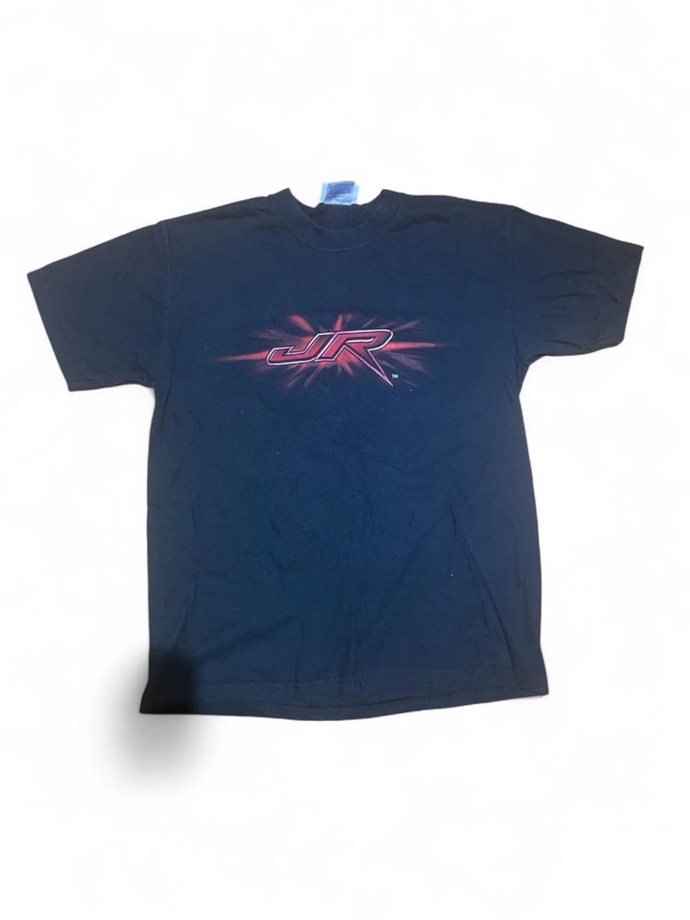 Chase Authentics Black Tee with Red JR Logo
